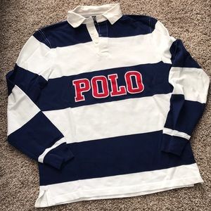 Polo Varsity Long Sleeve Polo with Logo